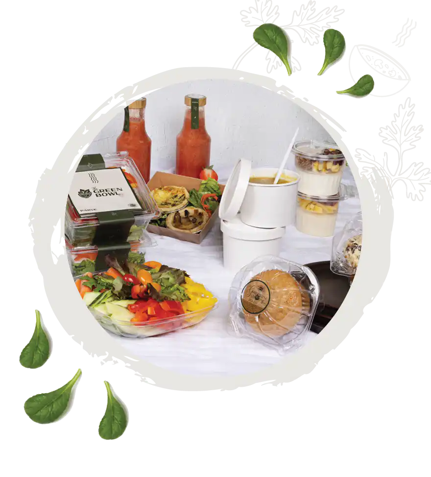 Brunch gift box with juices and pastries